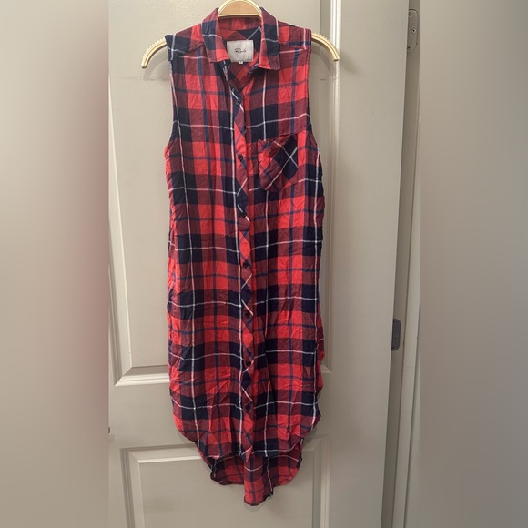 Rails Women’s Jordyn Tank Dress in Cranberry & Navy & White in Size Small - Picture 2 of 9